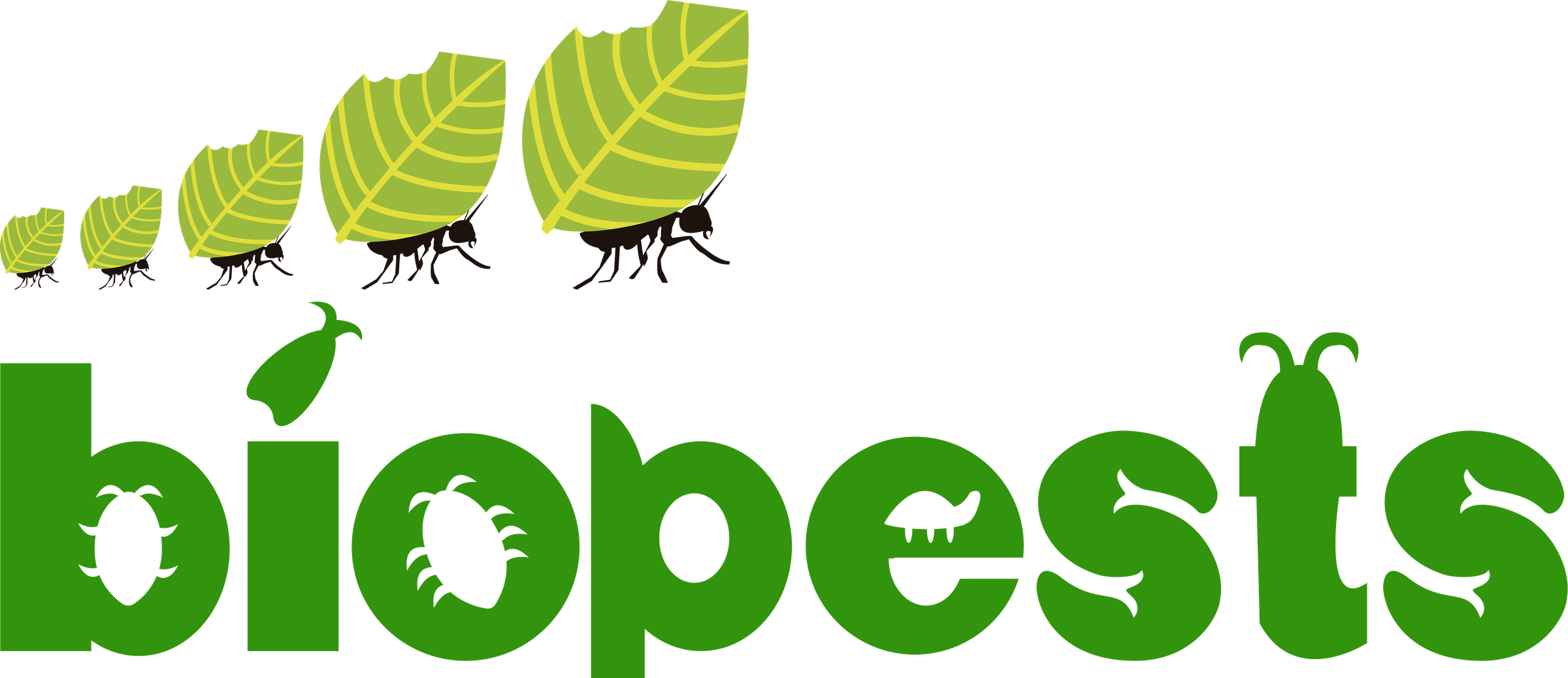 biopests — leyenda gráfica de detección y control de plagas por tamaño